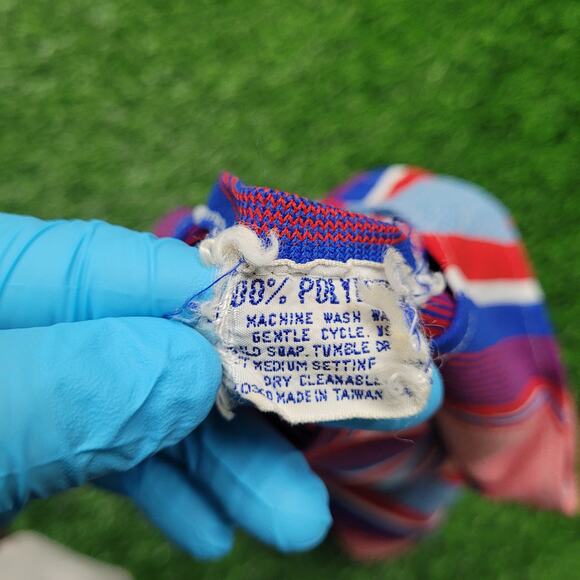 VTG 80s Multi-Color Stripe Tank Top Womens M Retro Roller Skate Textured - Picture 7 of 7